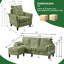 Ensemble de canapé modulaire 3 pièces avec fauteuil et repose-pieds-1078391700