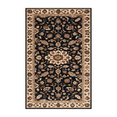 Machine Washable Turkish Brown Area Rug