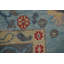 Tapis oriental gris à motif floral Oushak 9 x 12