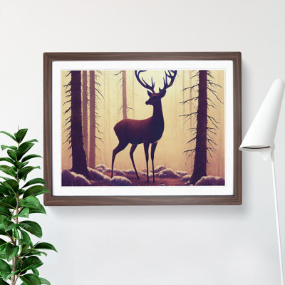 Elegant Stag Deer - Single Picture Frame Print
