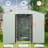 6Ft X 5Ft Outdoor Metal Storage Shed With Metal Foundation ,White-123951060-123951063