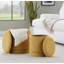 Ensemble de repose-pieds en tissu jaune-191900353-191900356