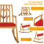 Fauteuil à bascule d'extérieur en bois d'acacia-617874568