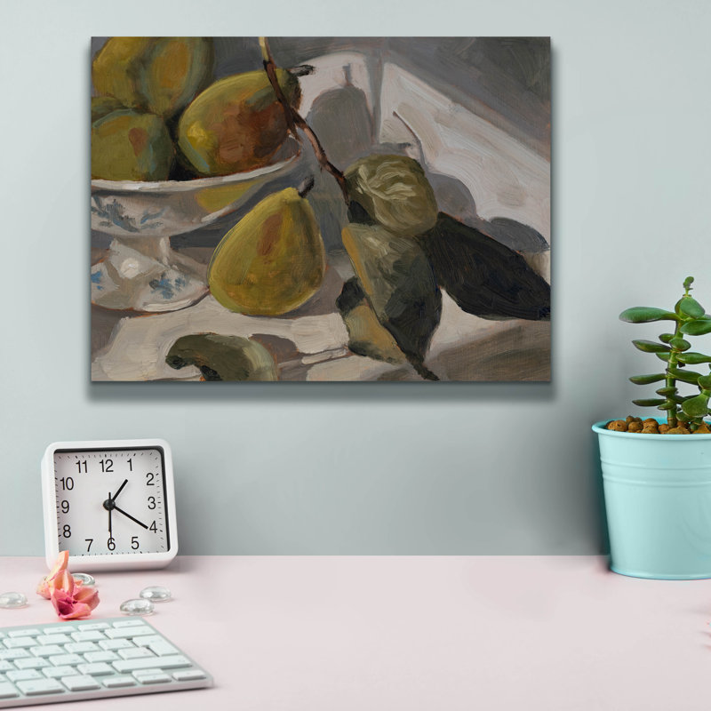Toile épique Graffiti «Delightful Pears 1» par Marian Parsons, 16 po x 12 po