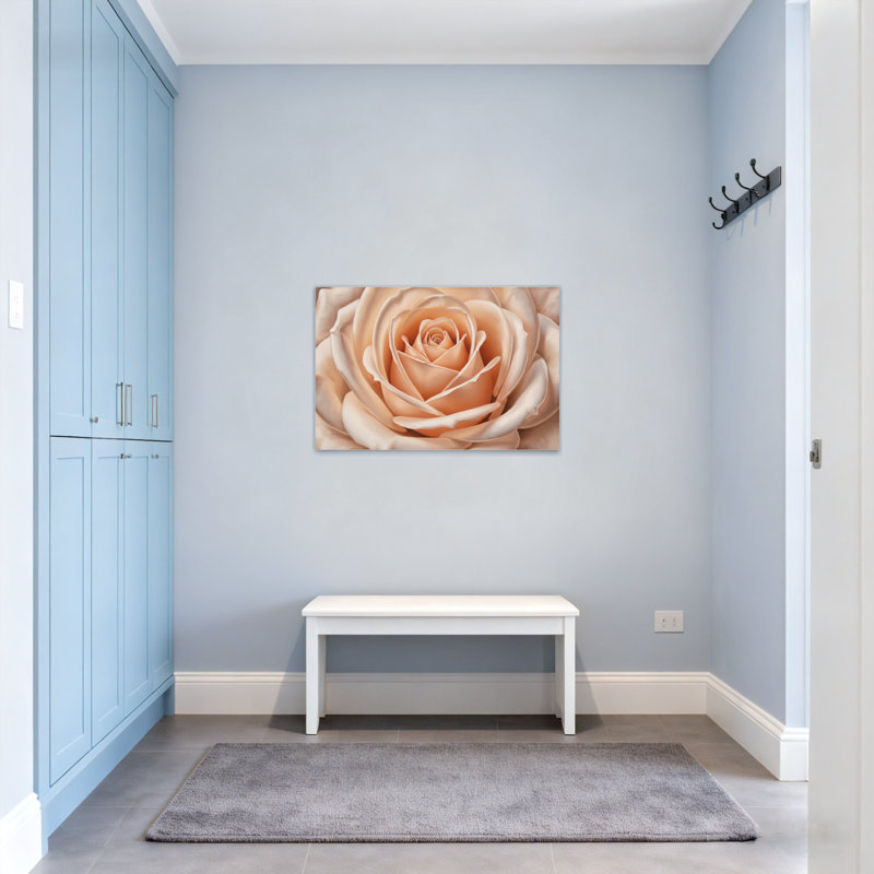 Plantes et fleurs, pêche douce, motif de fleurs roses Z251224084240944374, H 20 po x l 30 po