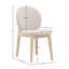 Chaise rembourrée Laurence, taupe