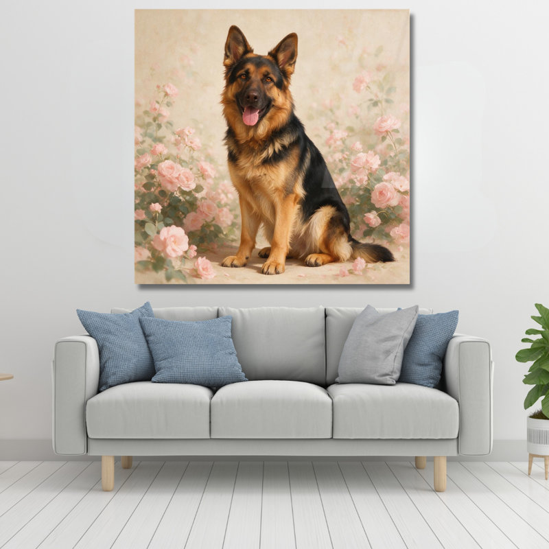 Art mural en verre trempé allemand, 20" H x 20" W