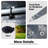 10X20ft Garage Shelter Tarp Replacement, Waterproof And With 72 Elastic Buckles. Grey Polypropylene For Carport. Quick Easy To Install Canopy Cover Change, Carport Shelter. Save Space-121677514