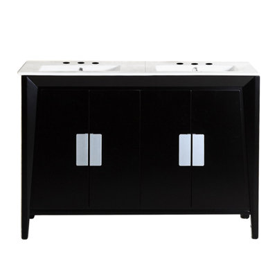 Meuble-lavabo double lavabo 48 po