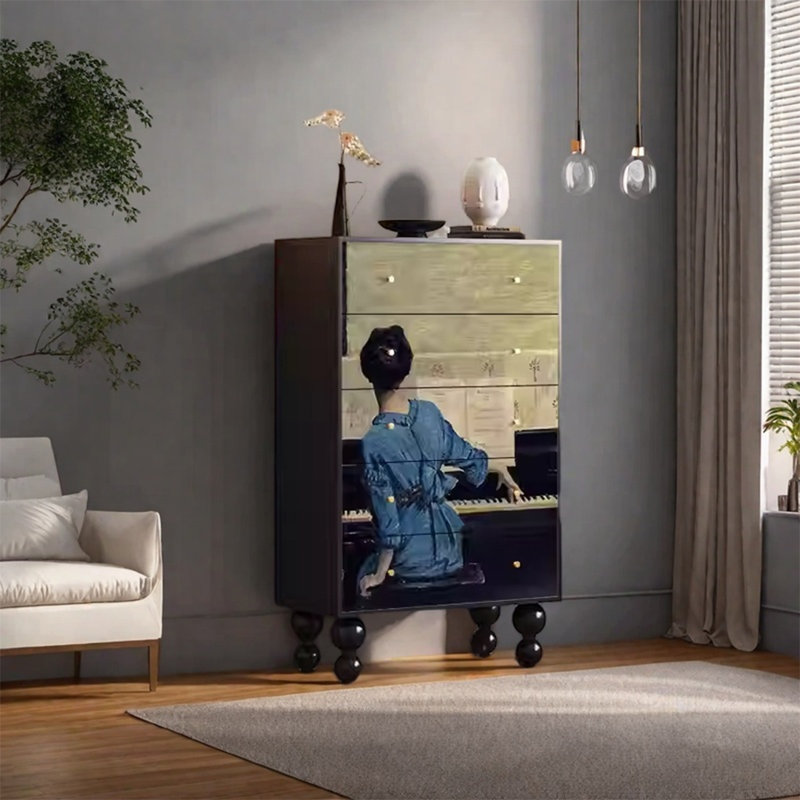 Armoire de rangement spacieuse avec cinq tiroirs