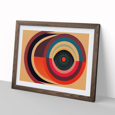 Bright Modern Abstract 1 Piece Single Picture Frame Wall Art