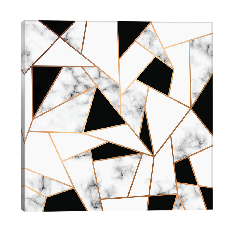 Marble Mosaic - Wrapped Canvas Print, 66.04 cm H x 66.04 cm W x 3.175 cm D