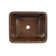 17" Rectangle Skirted Vessel Hammered Copper Sink