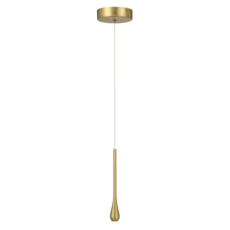George Kovacs Pingo 1 Light LED Mini Pendant, Gold