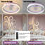 Ventilateurs de plafond avec lumières à DEL à intensité variable, installation intégrée de ventilateurs de plafond minces et modernes (or rose)-1164740326