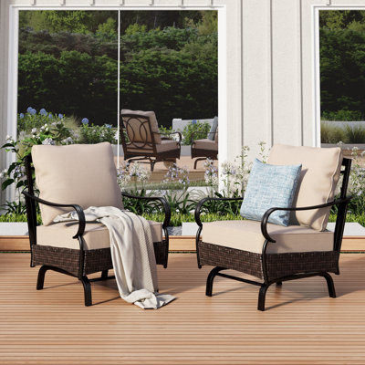 Chaises longues avec coussins Argyri