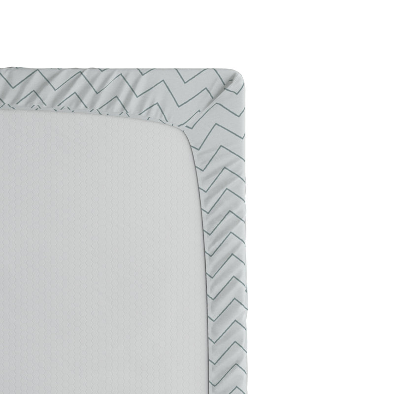 Microfiber Chevron Fitted Sheet, Full Fitted Sheet