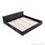 Chenille Upholstered Platform Bed Frame-1965121539