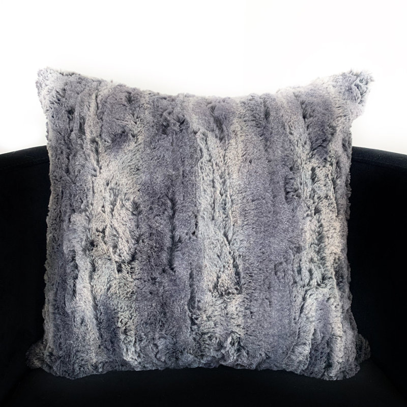 Soft Plush Animal Print Reversible Throw Pillow, 26" x 26"
