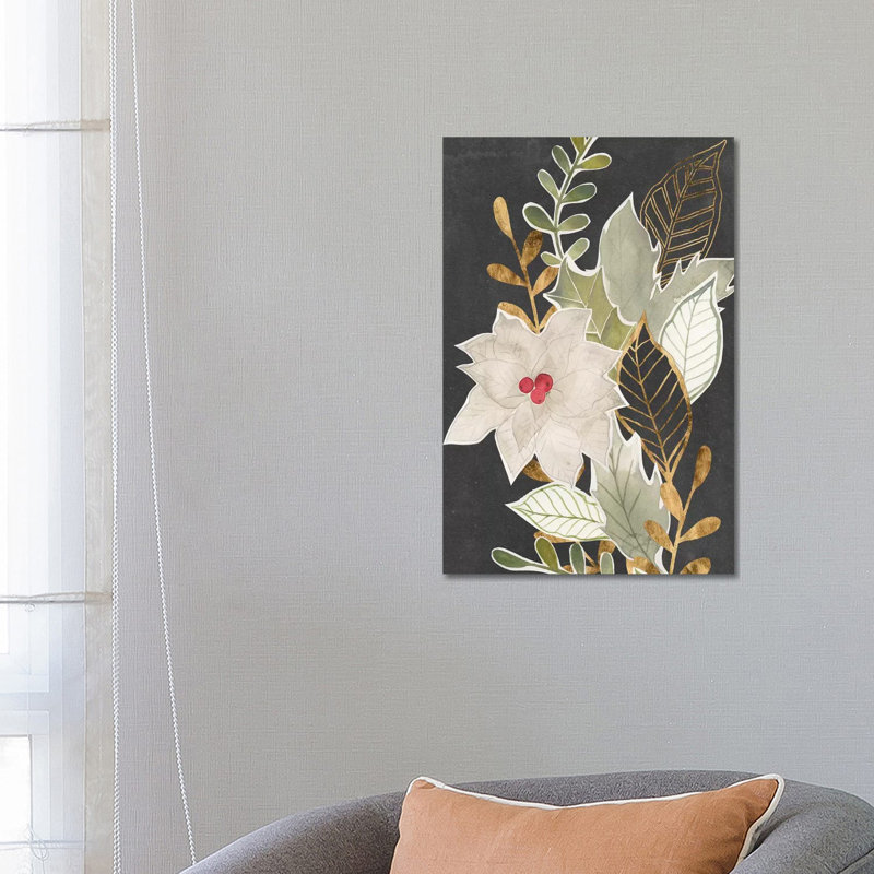 Gilded Christmas Collection B by Grace Popp - Wrapped Canvas Print, 20.32 cm H x 30.48 cm W