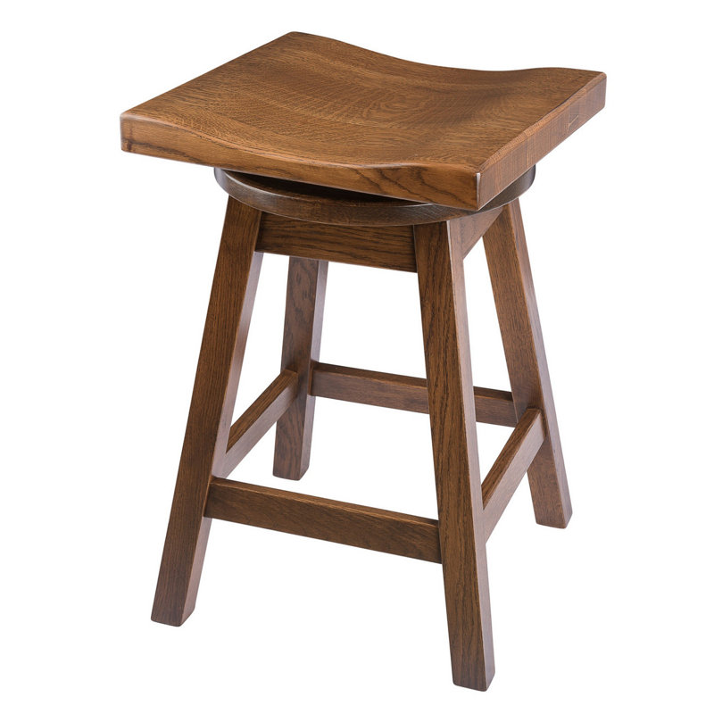 Tabouret de bar et de comptoir Candleick, Cappuccino, Tabouret de comptoir (assise de 24 po de hauteur)