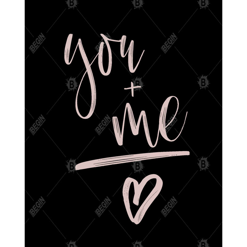 You + Me Print On Canvas