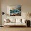 Art mural gris en métal Coastal Seaside Escape-423077231