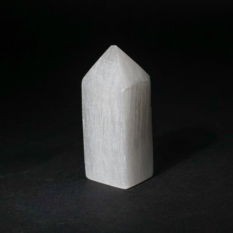 Small Cats-Eye Selenite Point From Morocco (0.4941 lbs)