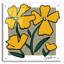 «Abstract Floral on Taupe» par St. Hilaire Elizabeth, art mural en verre acrylique-919719218
