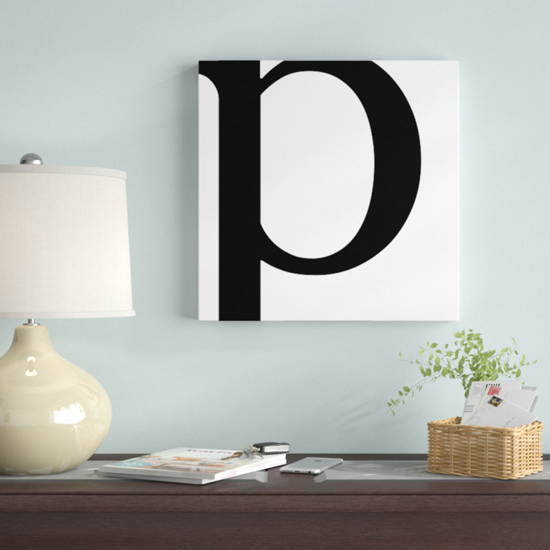 'The Type' Textual Art on Canvas, 18" H x 18" W x 1.5" D, P