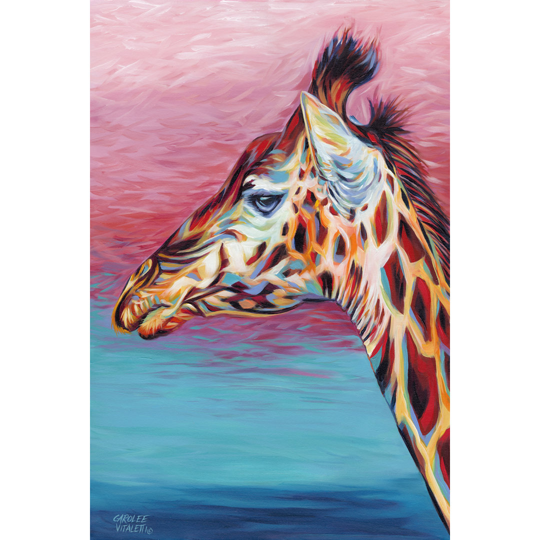 Leinwandbild Sky High Giraffe II von Carolee Vitaletti