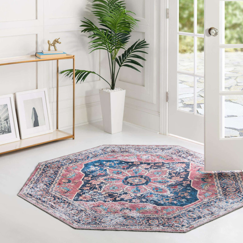 Ollyver Oriental Indoor Rug, Octagon 5' x 5'
