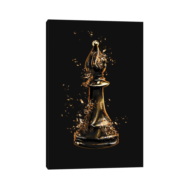 Broken Bishop by Gab Fernando - Wrapped Canvas Print, 20.32 cm H x 30.48 cm W