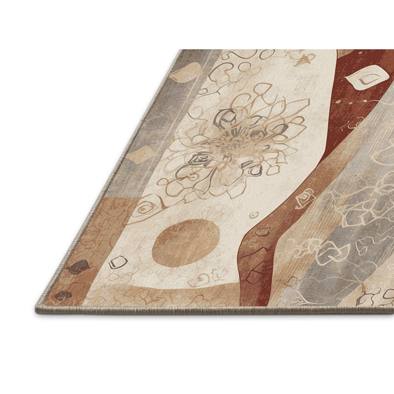 Terracotta Glow Rug, Square 3'