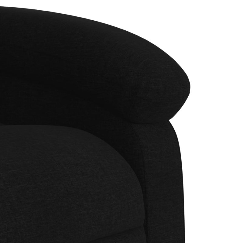 Fauteuil de massage inclinable électrique, Tissu noir