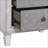 Rustic Grey & Weathered White 2-Drawer Farmhouse Nightstand