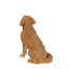 Statue golden retriever assis