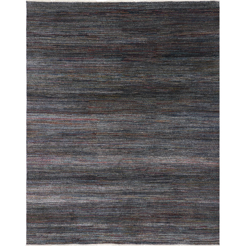 Area Rug in Black/Gray/Navy, Rectangle 4' x 6'