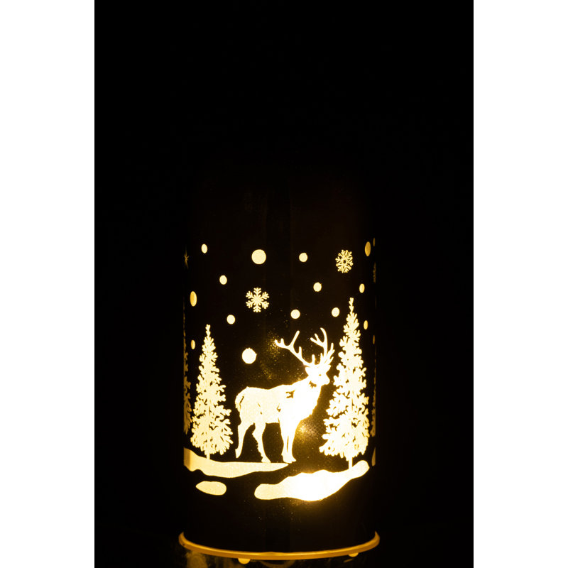 Glass Tabletop Tealight Holder with Candle Included