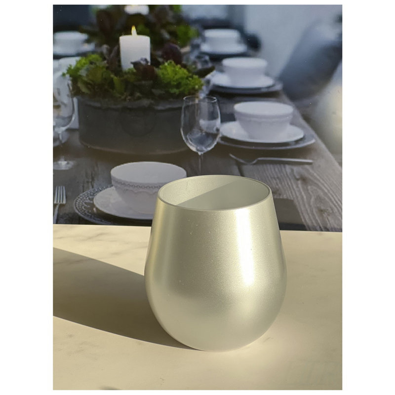 Ensemble de 4 verres à vin en acrylique incassables sans BPA (18 oz), durables et élégants pour une utilisation intérieure et extérieure