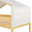 Lit simple superposé en bois avec tente