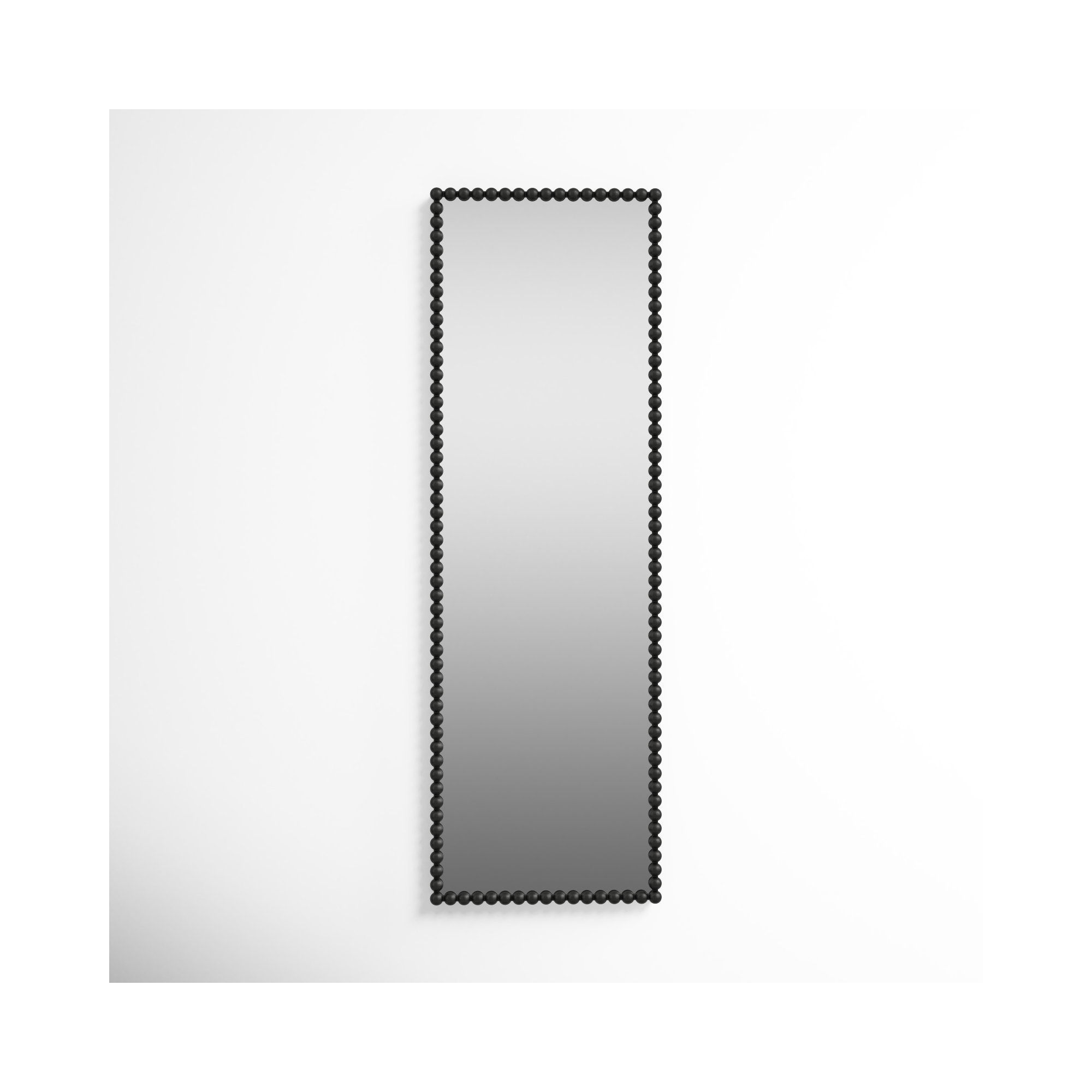 Sanne Metal Mirror, 72.25" H x 23.38" W, Satin Black