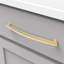 Poignée arche American Diner Collection - 8 à 13/16 po Poignée d'armoire centre à centre en laiton doré brossé - Quincaillerie transitionnelle et traditionnelle pour tiroirs et armoires-116368997-88320341