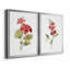 Écarlate géranium - ensemble de 2 reproductions d'art-152671318-152671320-152671322