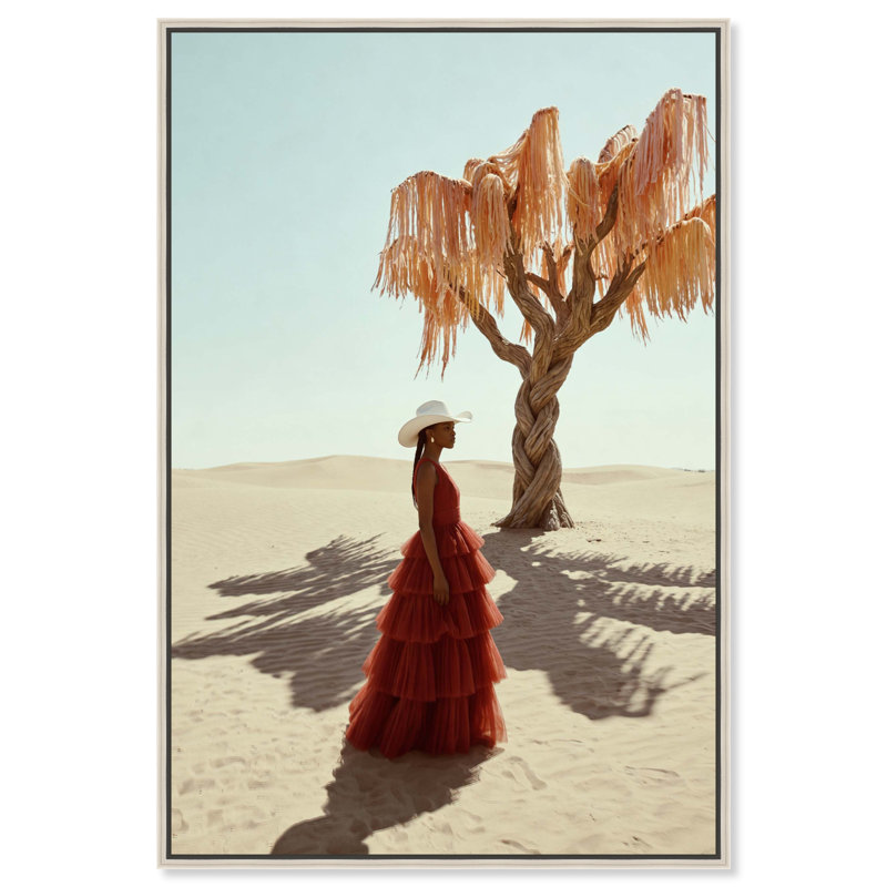 Cowgirl Couture Print by Oliver Gal, 11"H x 16"W, Silver Floater Frame