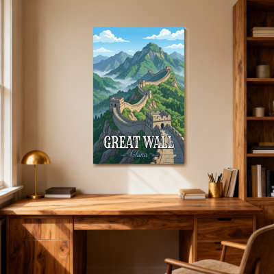 Paysage et paysage urbain, grande muraille, paysage de montagne de Chine