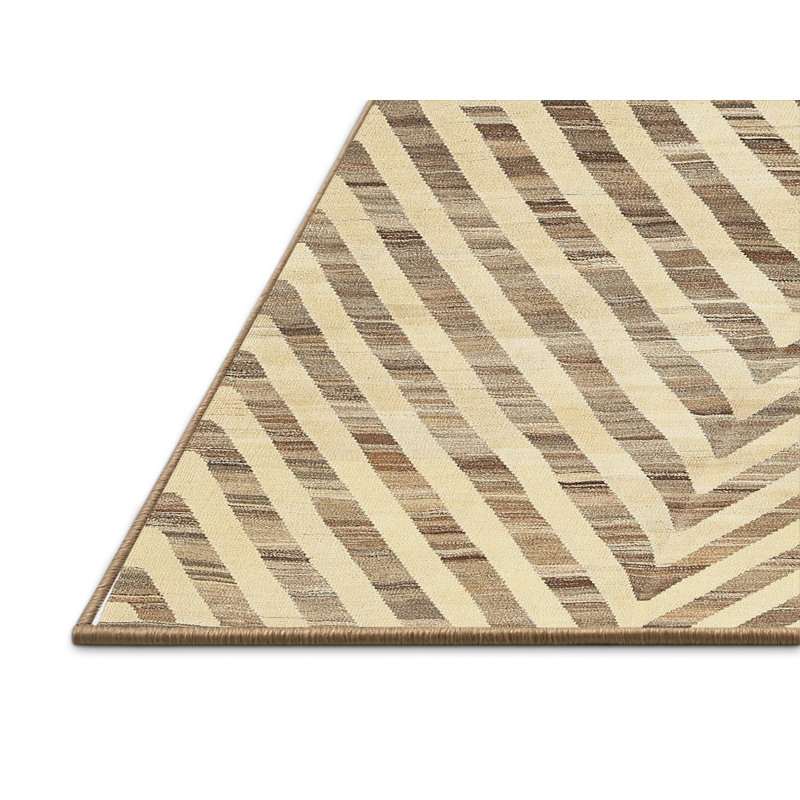 Tapis contemporaine kaki area, Rectangle 5 pi x 7 pi