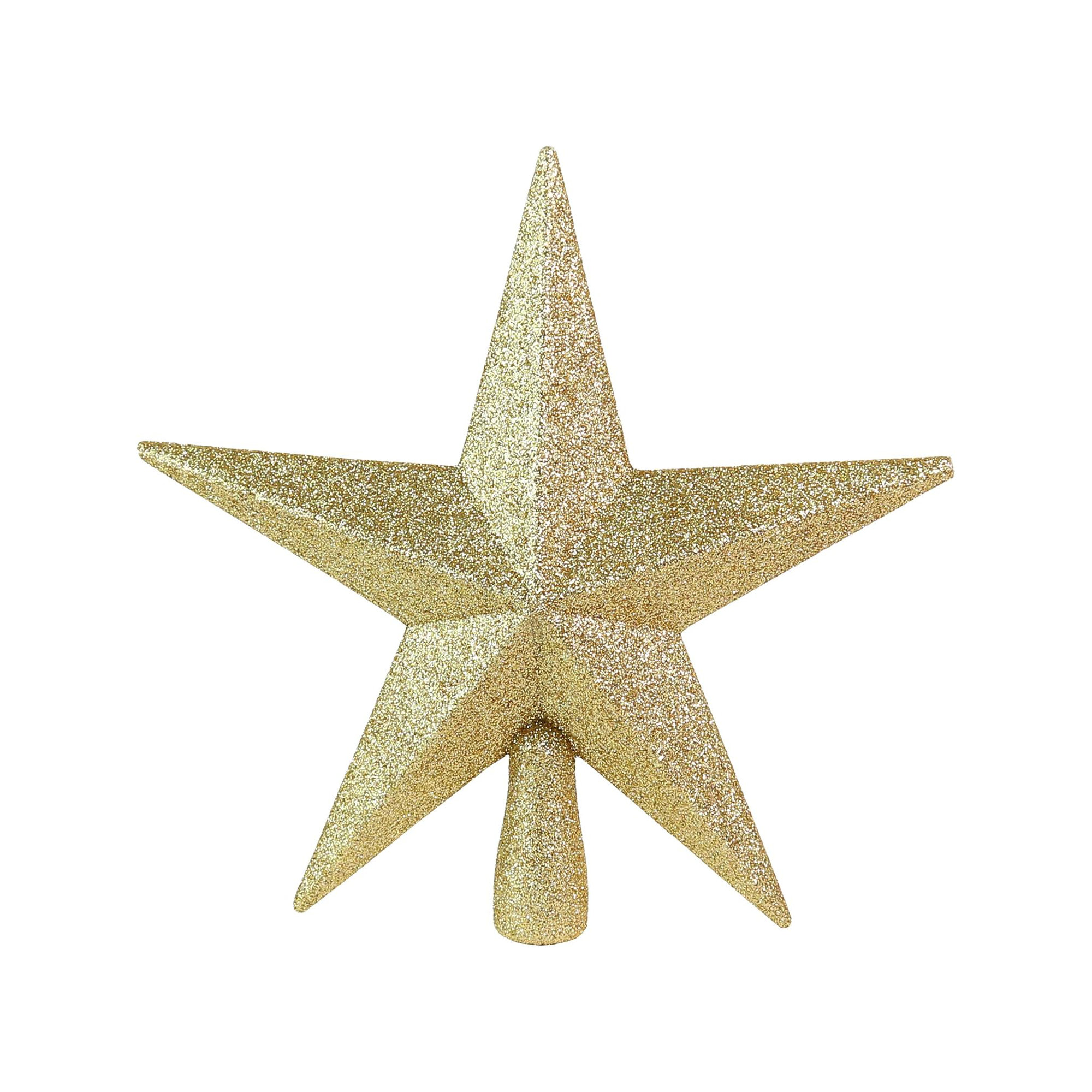 Glitter Star Tree Topper , Gold