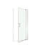 Porte de douche universelle à ouverture à gauche et à droite de 28 à 32 po x H 72 po, ouverte à l'extérieur, avec verre trempé de 1/4 po et 5/16 po-121059589