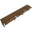 Console / bureau en bois massif et placage de chêne Avro